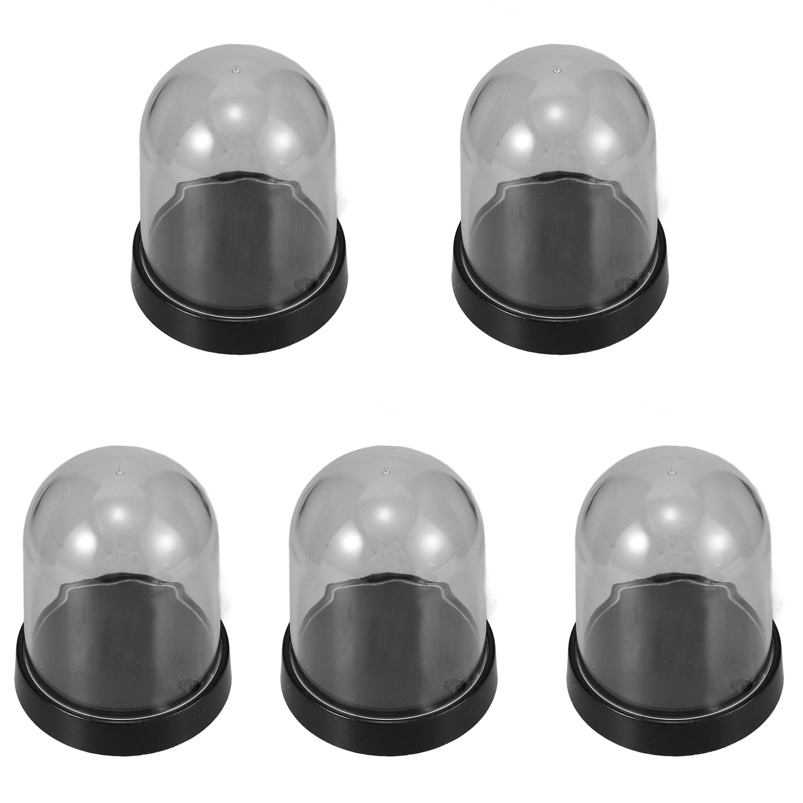 5Sets Clear Plastic Cloche Dom - Plastic Dome Clear recension och pris