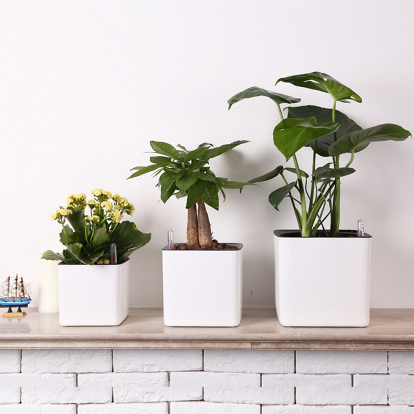 3 size Lazy flowerpot Green Pl - Self Watering Insert recension och pris