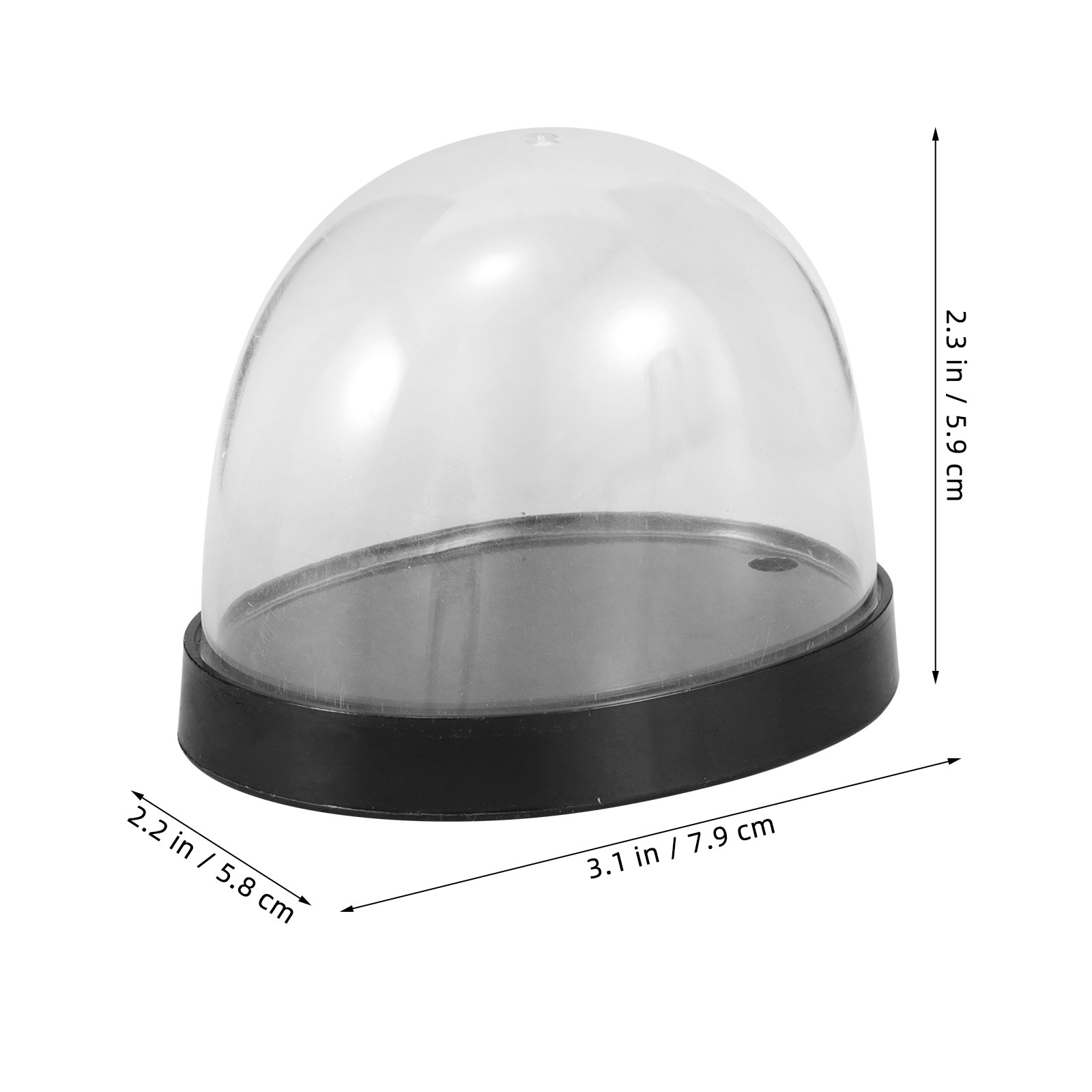 5Sets High-Transparency Plasti - Plastic Dome Clear recension och pris