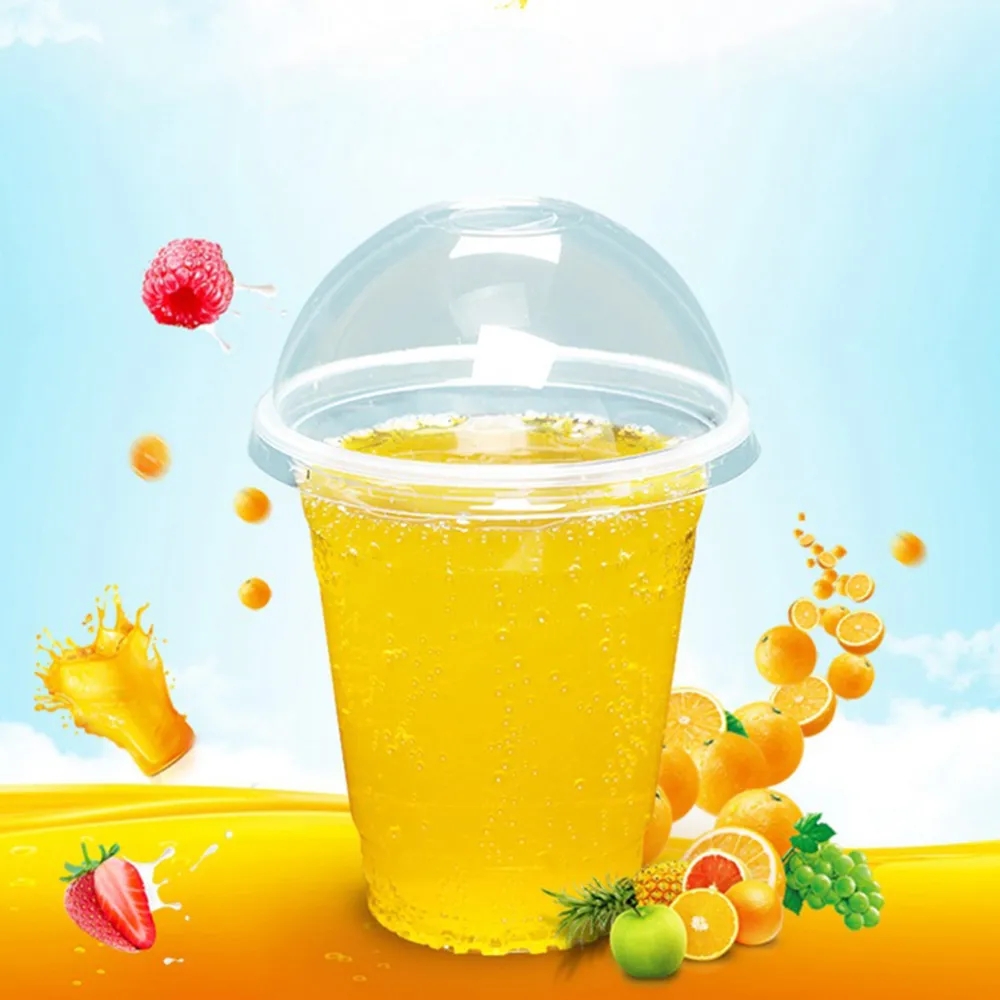50Pcs 360ml/380ml/500ml Dispos - Plastic Dome Clear recension och pris
