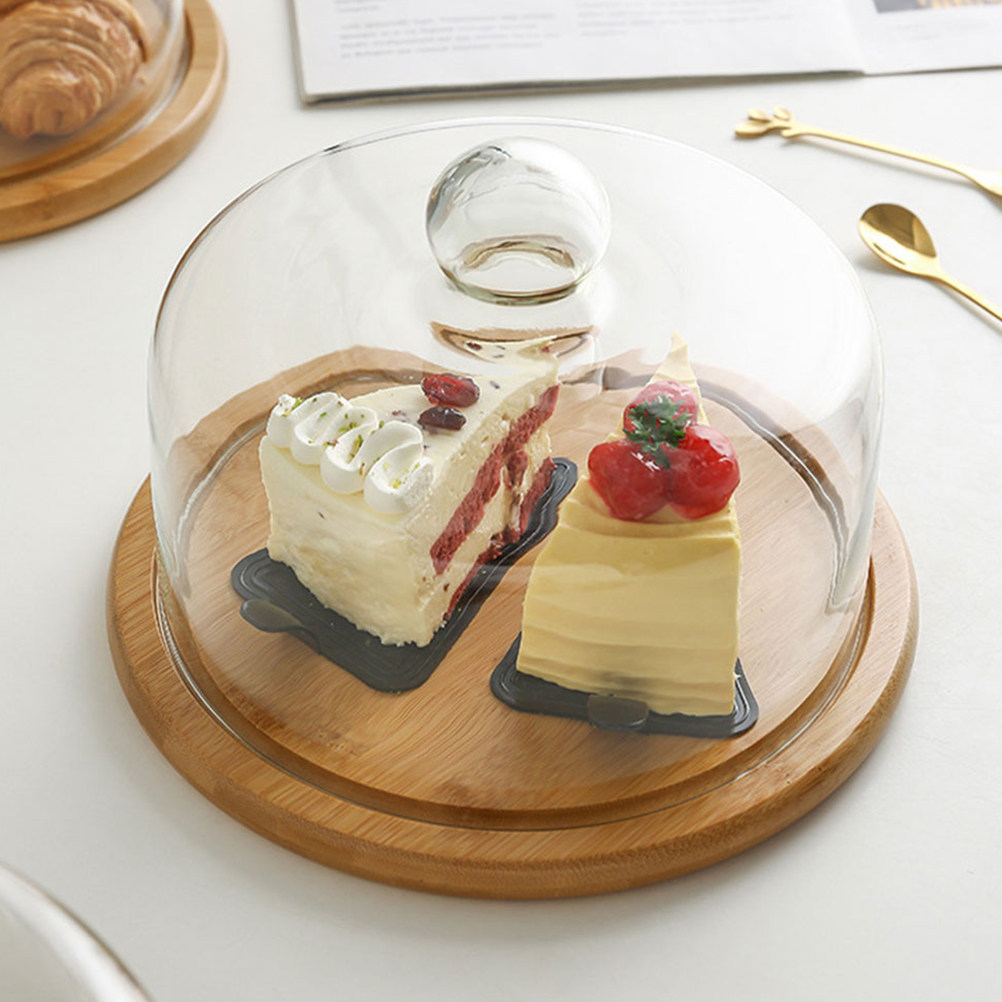 18Cm Clear Glass Dessert Dome  - Plastic Dome Clear recension och pris